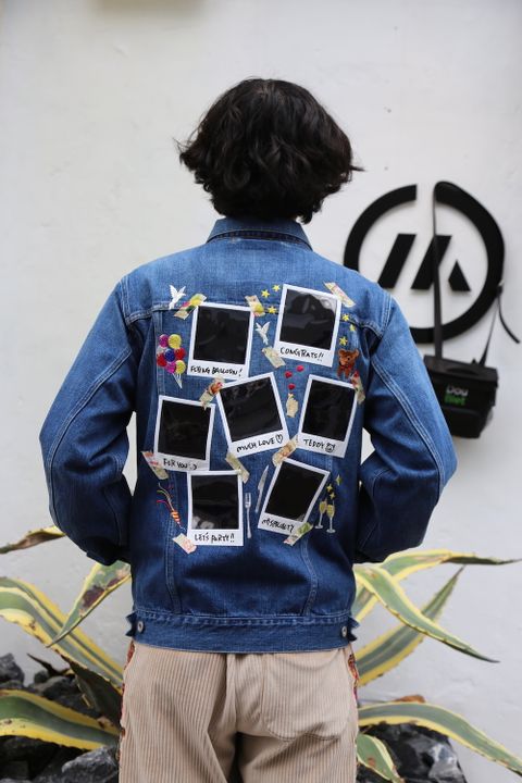 doublet MEMORIAL POLAROID DENIM JACKET(21SS06BL115) style. 2021.04.28.