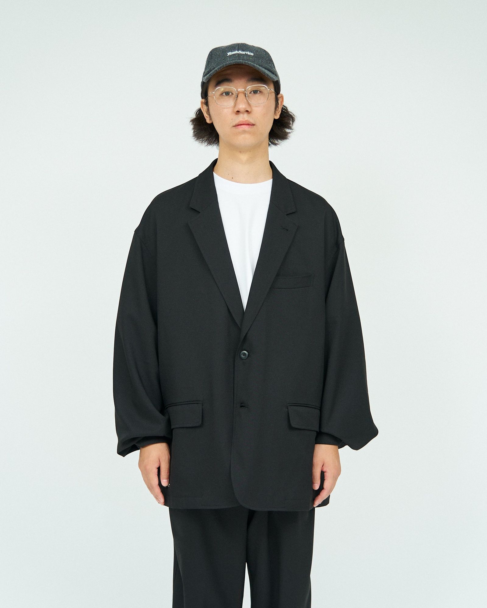 フレッシュサービス WOOLY TWILL JACKET (FSC243-20177)BLACK