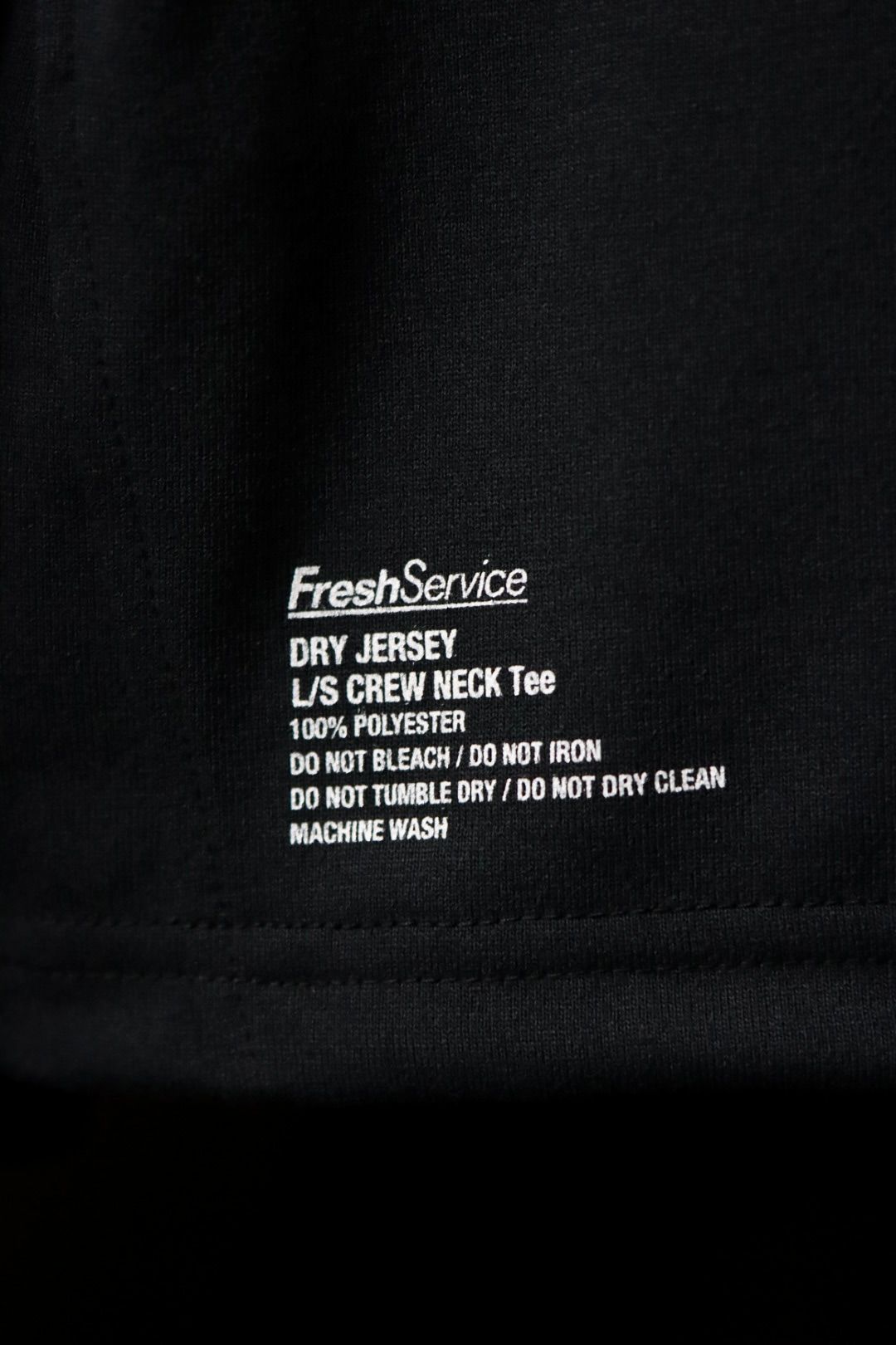 フレッシュサービス DRY JERSEY L/S CREW NECK TEE(FSC253-70084B)BLACK★7月26日(土)発売！