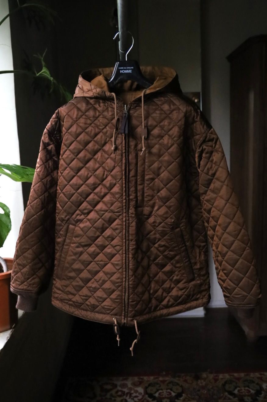 コムデギャルソンオム リバーシブルキルティングフーディ(HR-J025-051)BROWN☆10月2日(金)発売！