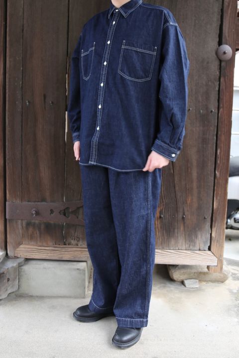 Graphpaper Denime Regular Collar Shirt style.2021.3.13.