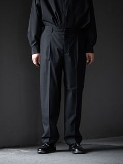 グラフペーパー DESCENTE for Graphpaper Wide Tapered Trousers(DU263-40001)BLACK ☆10月24日(土)発売！