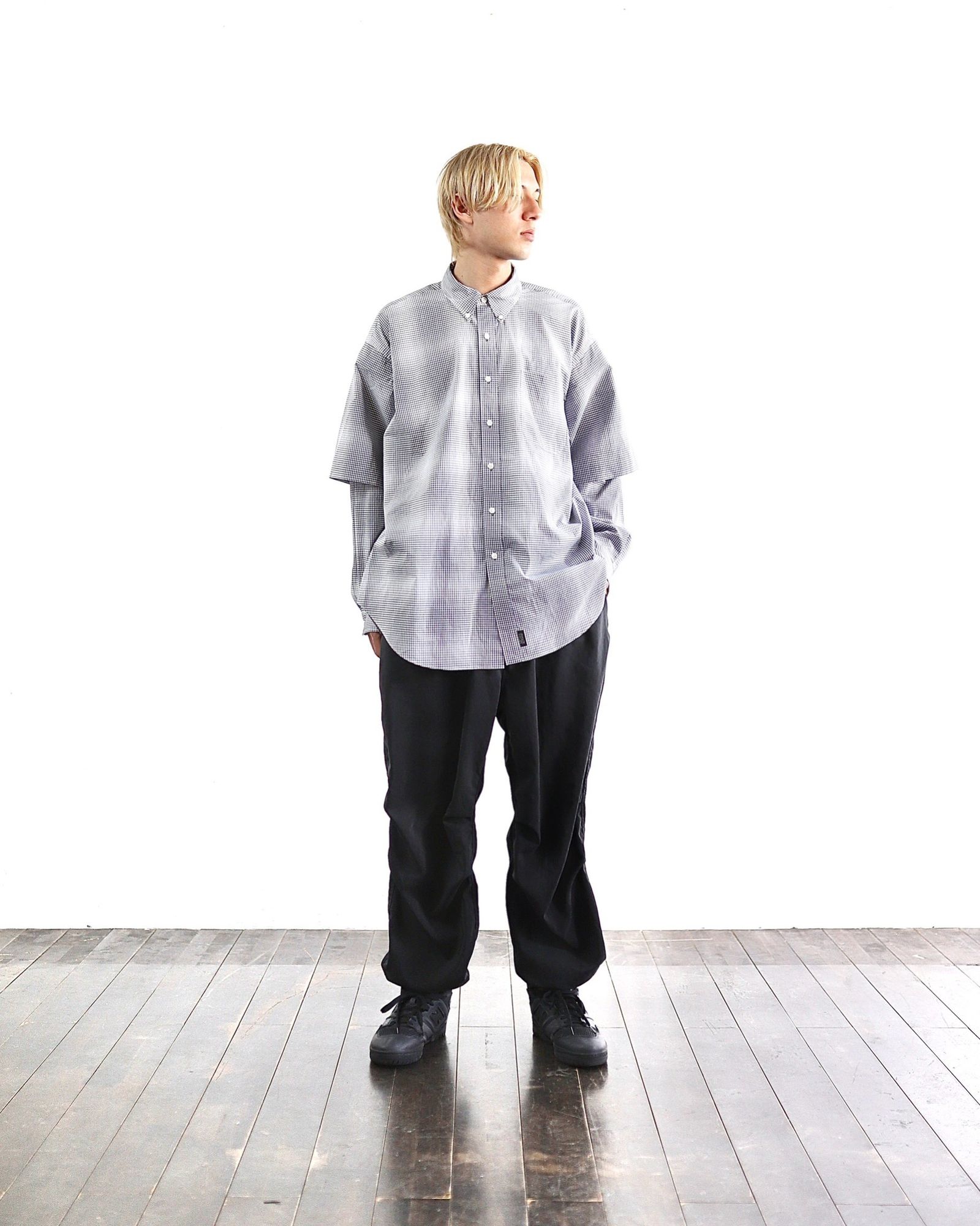 SEDAN ALL-PURPOSE SS24より新作Detachable Shadow Plaid BD Shirt style 2024.3.22  | 4463 | mark