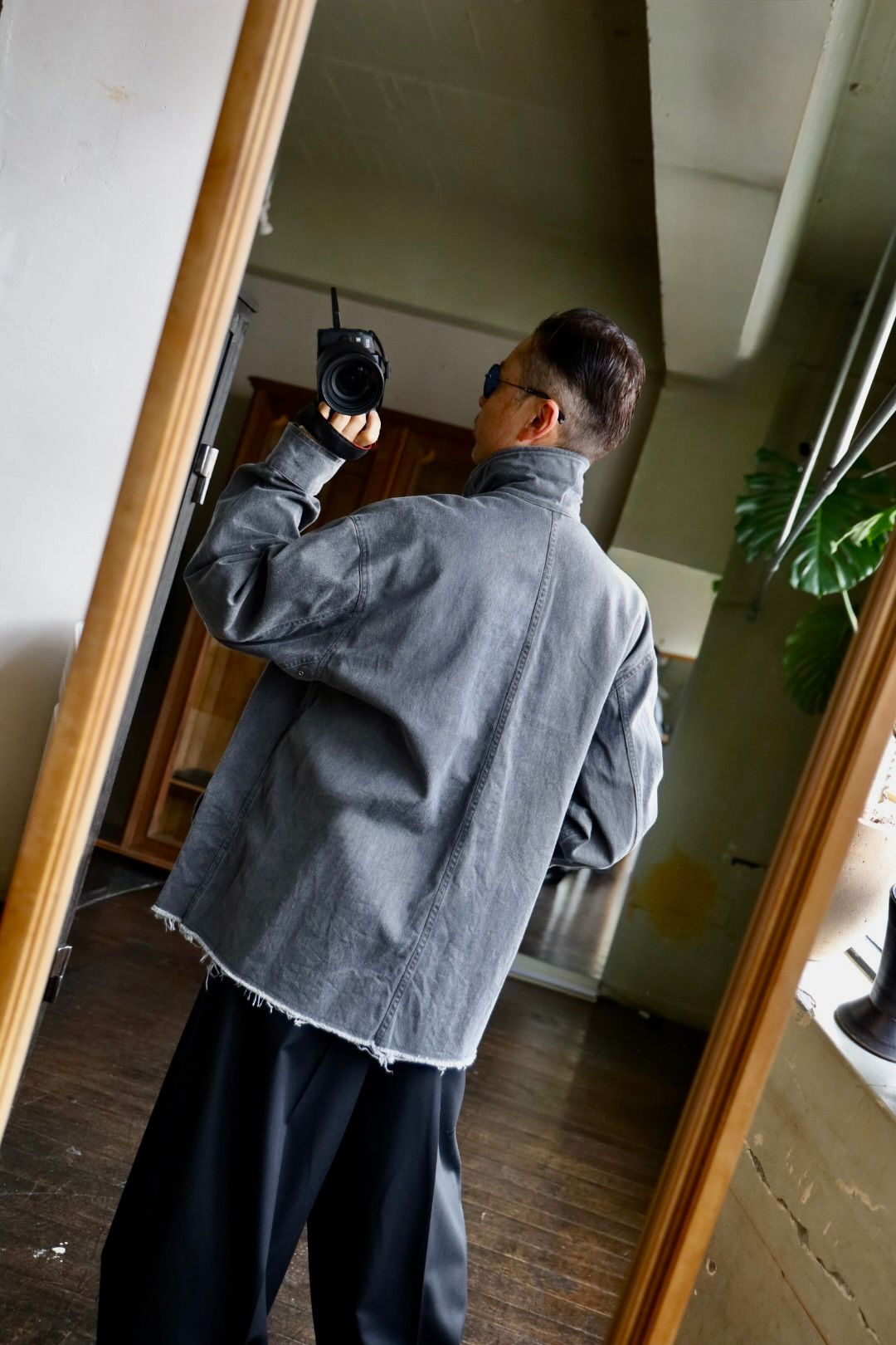 ヨーク25SS カバーオールCOTTON CUT-OFF COVERALL JACKET(YK25SS0925B)GRAY