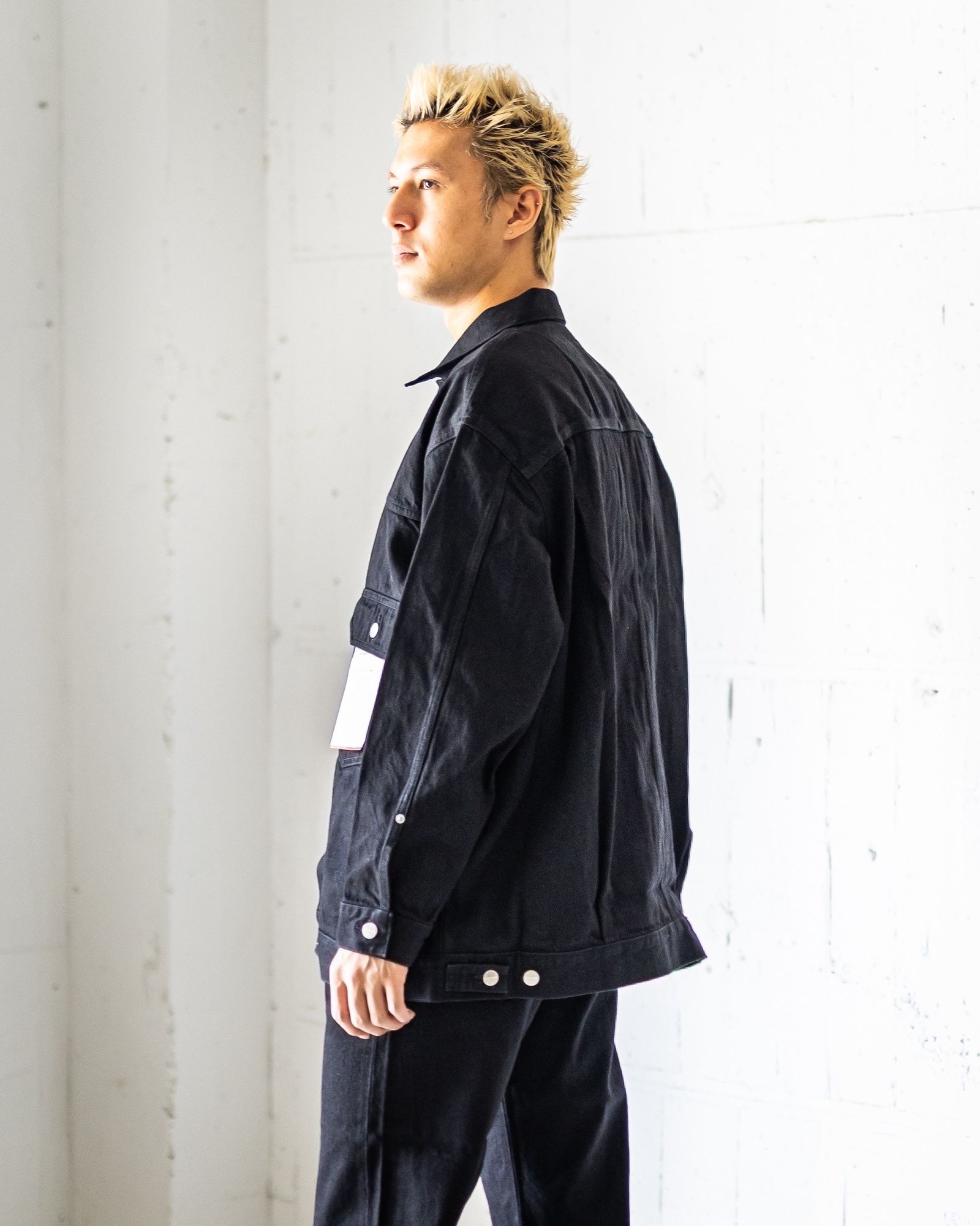 グラフペーパー Selvage Denim Jacket(GU253-20054RB)BLACK_WASHED