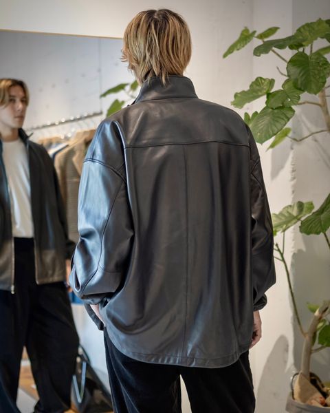 Graphpaper Sheep Leather Track Blouson(BLACK) 9月7日(土)新作発売！