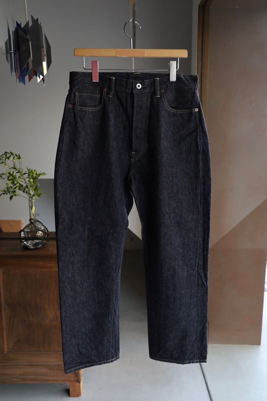 A.PRESSE - アプレッセ Washed Denim Wide Pants(AP-4001)INDIGO A.PRESSE - アプレッセ Washed Denim Wide Pants(AP-4001)INDIGO
