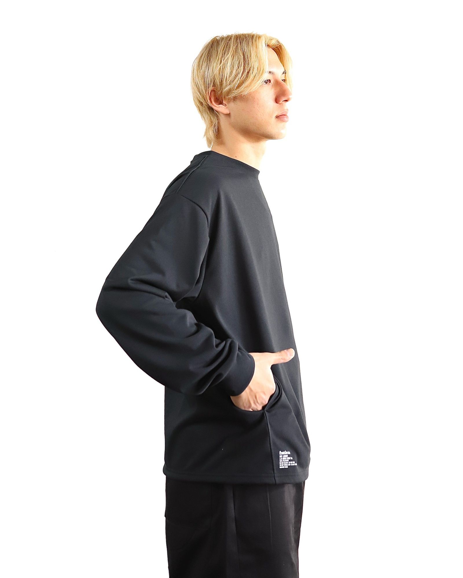 FreshService 24SS 新作 DRY JERSEY L/S CREW NECK TEE(BLACK) style 2024.3.22