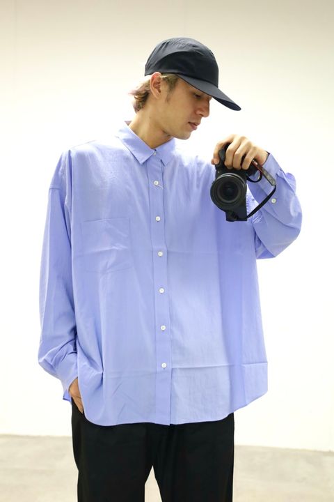 S.F.C 26SS エスエフシー R/N SHIRT(SCSS26S02)SAX☆2月28日(土)発売！