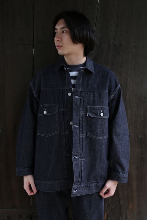 Graphpaper Colorfast Denim Blouson(GM204-30234B) style.2021.3.13.