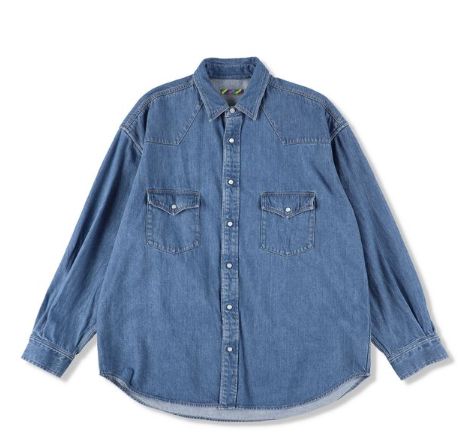 イズネス25AW WESTERN SHIRTS(Enzyme Wash)(1007AWSH01-1)INDIGO