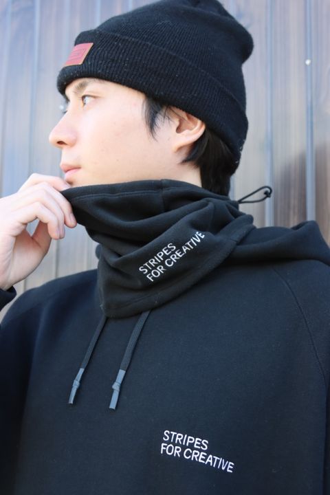 SFC RAGLAN HOODIE"BLACK"style.