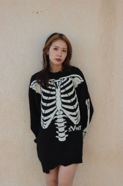 セントマイケル 22AW VLONEコラボBONE KNITスタイル