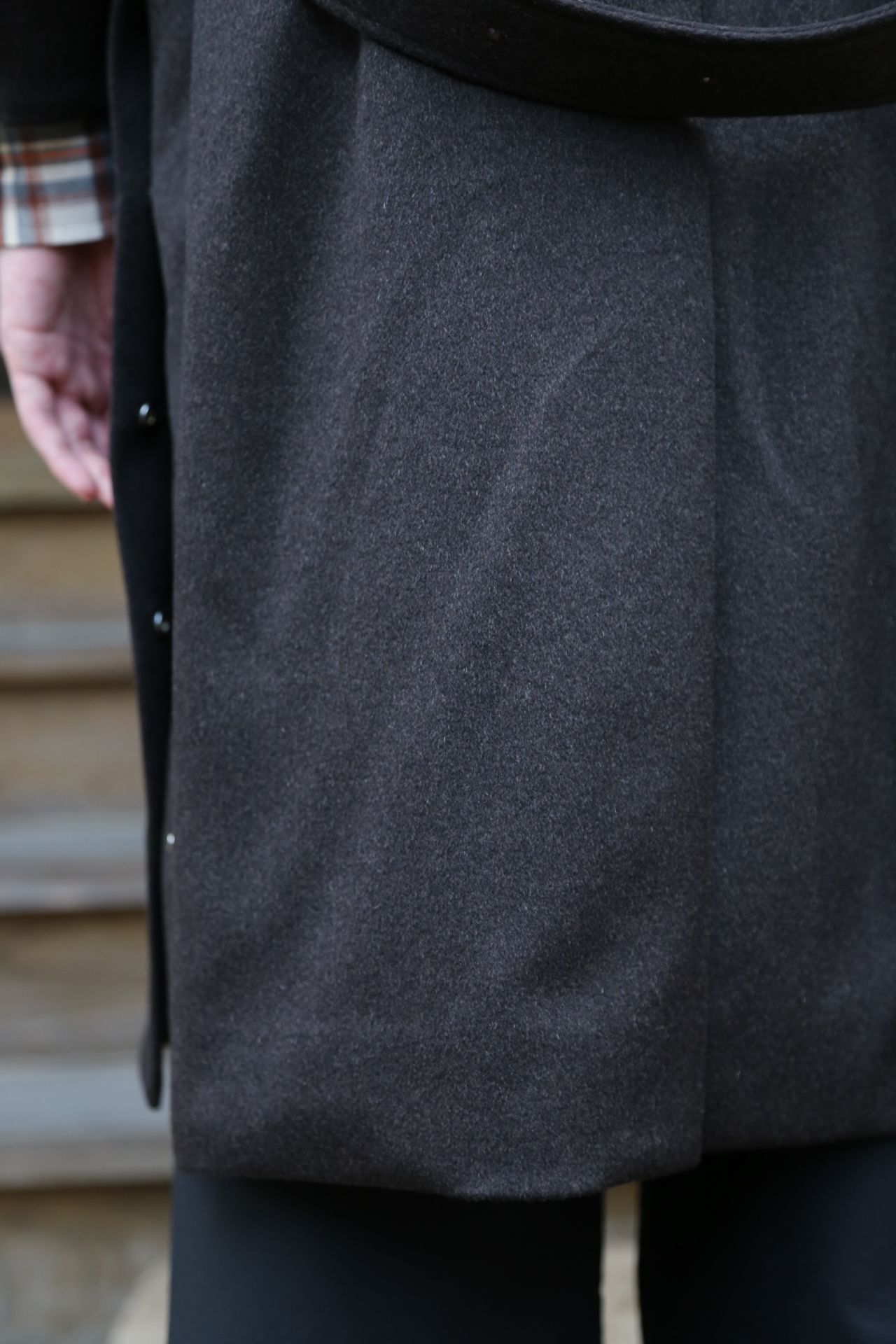 YOKE 新作 CASHMERE 3WAY BAL COLLAR SHARE COAT(YK20AW0134C)"DARK BROWN"style.2020.10.10.