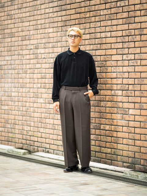 marka SINGLE PLEAT WIDE TROUSERS MARKスタイル