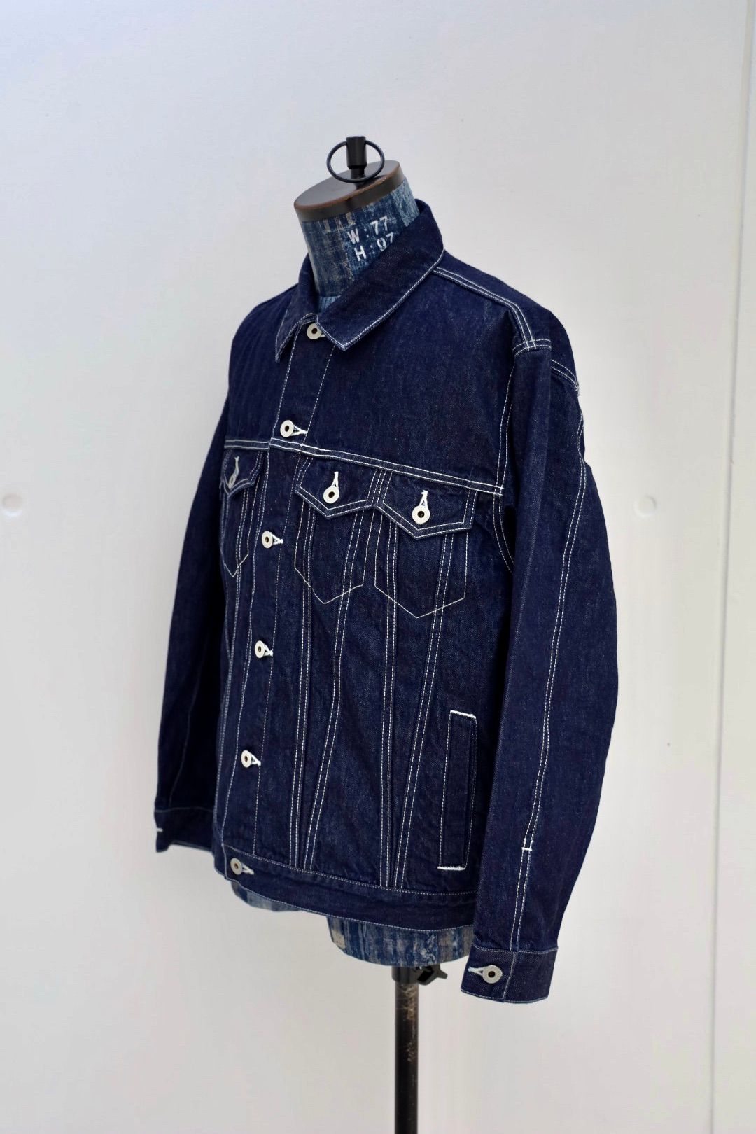 ファンダメンタル デニムジャケット THIRD THIRD JACKET RINSE(FA25JK33U-IND)INDIGO