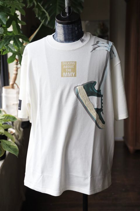 トーキングアバウト ジ アブストラクション 25SS HANG ON SHOULDER T-SHIRT(NPT-MMYT-002)WHITE