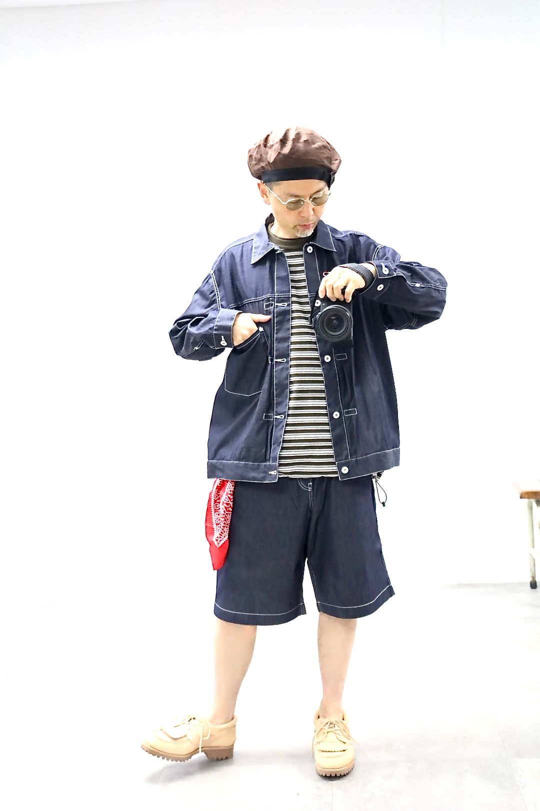 コムデギャルソンオム26SS デニムショーツ(HQ-P032-051)NAVY☆5月1日(金)発売！