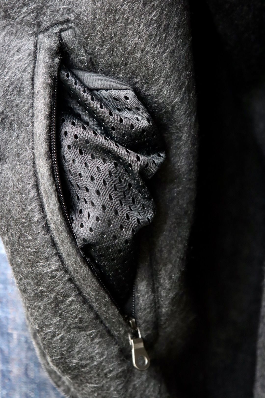 blurhms ブラームス Pe/Silk Fleece Bomber Jacket(BHS25F019)HEATHER BLACK☆新作発売！