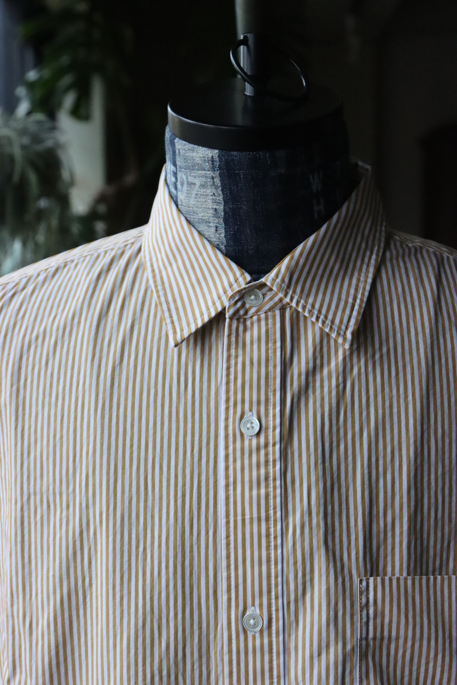 フレッシュサービス CORPORATE UNIFORM L/S SHIRT(FSC251-50105B)YELLOW STRIPE