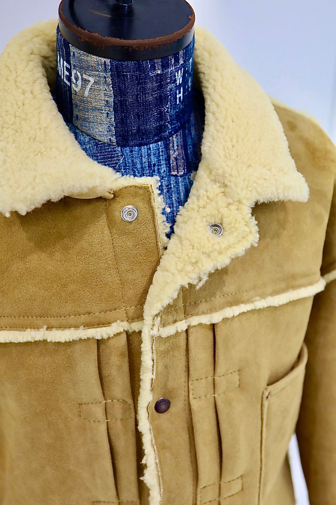 セントマイケル25AWベルベルジンコラボ BB_MOUTON JACKET (SM-HR1-0000-C59)BEIGE☆12月13日(土)新作発売！