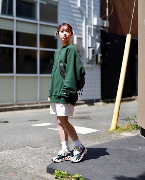VIBTEX for FreshService SWEAT CREW NECK PULLOVER"GREEN"スタイル