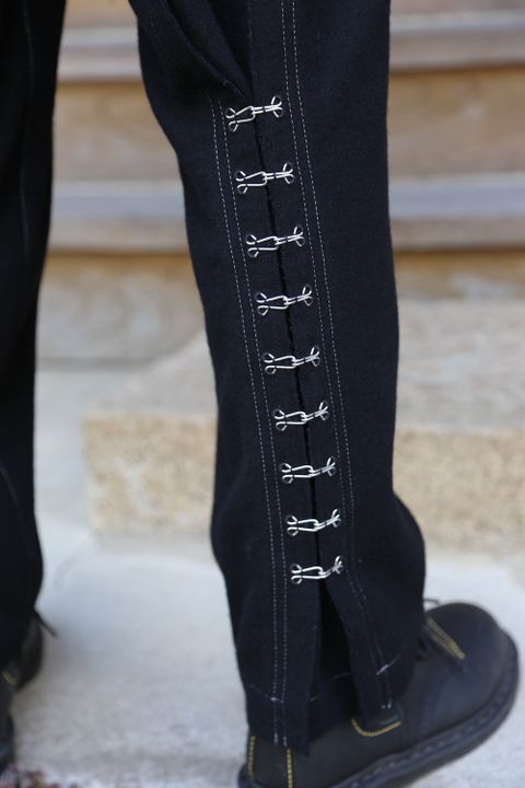 Yohji Yamamoto 21AW Y-ホック付きPフラノ PANTS(HX-P32-118) style. 2021.07.13.