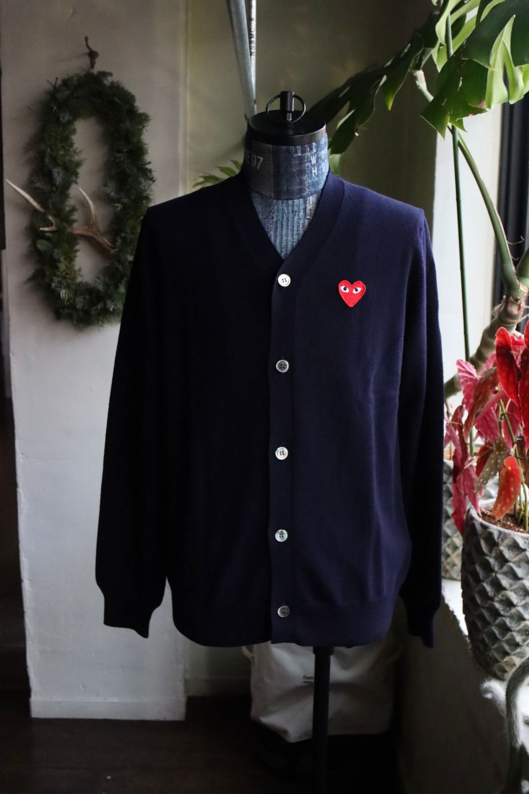 PLAY COMME des GARCONS - プレイコムデギャルソン PLAY CARDIGAN RED