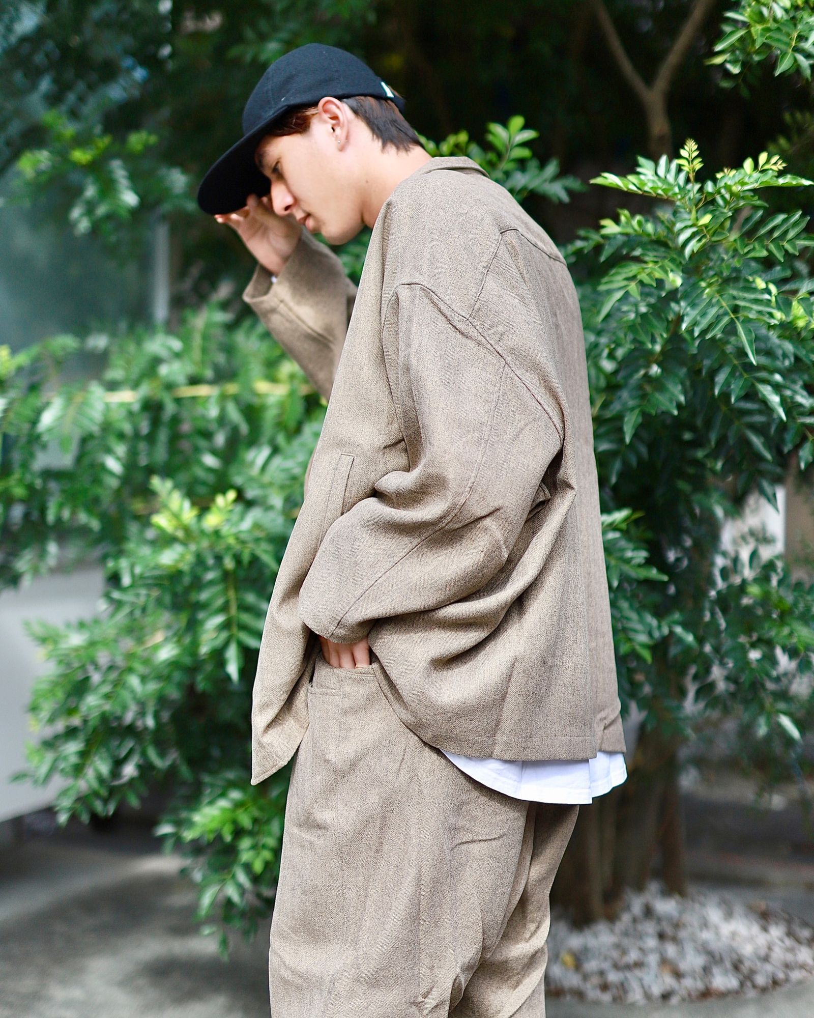 23AW S.F.C WIDE TAPERED EASY PANTS Beige | www.causus.be