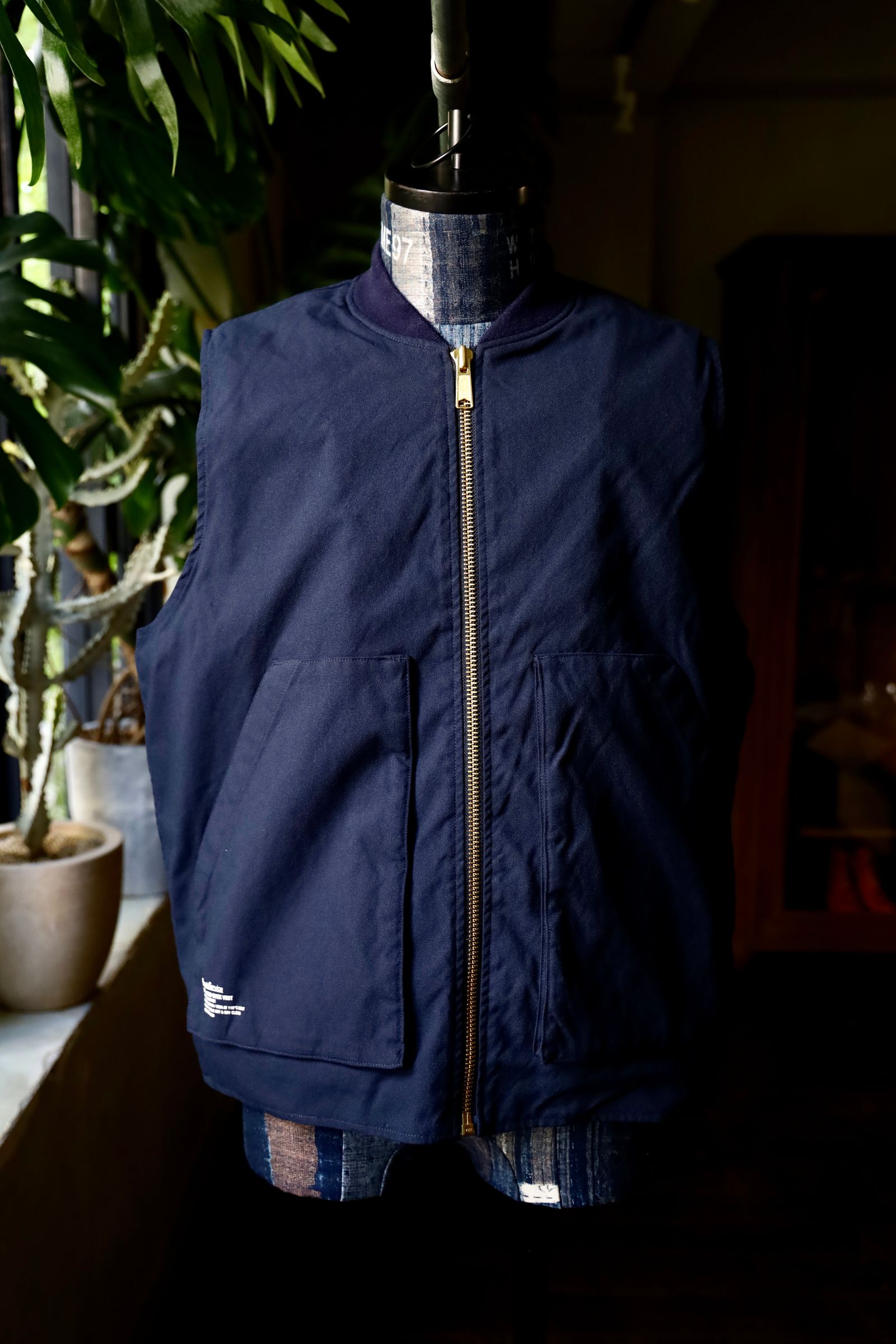 フレッシュサービス BOA LINED DUCK VEST (FSC243-30185)NAVY