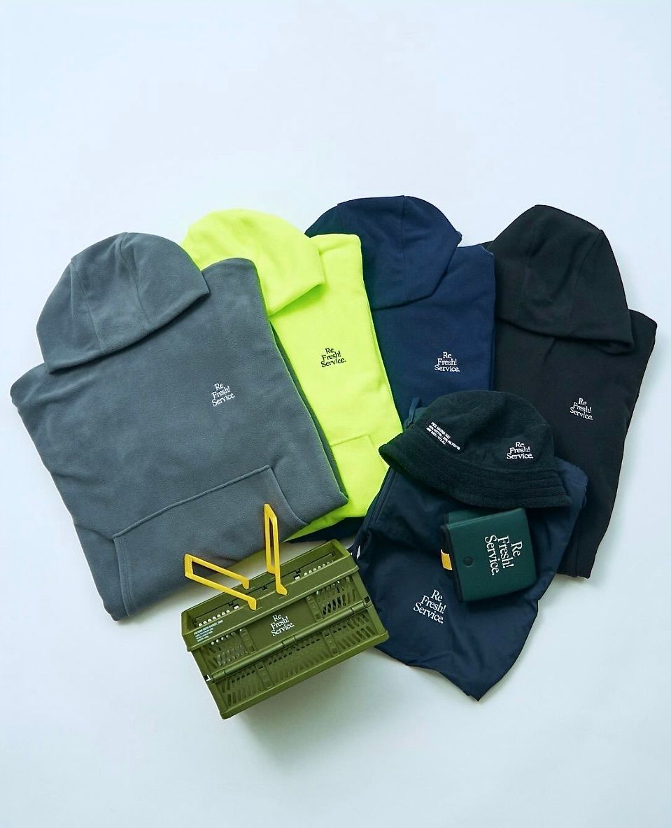 ReFresh!Service.  FLEECE SAUNA PONCHO(NEON YELLOW)★再販しました！