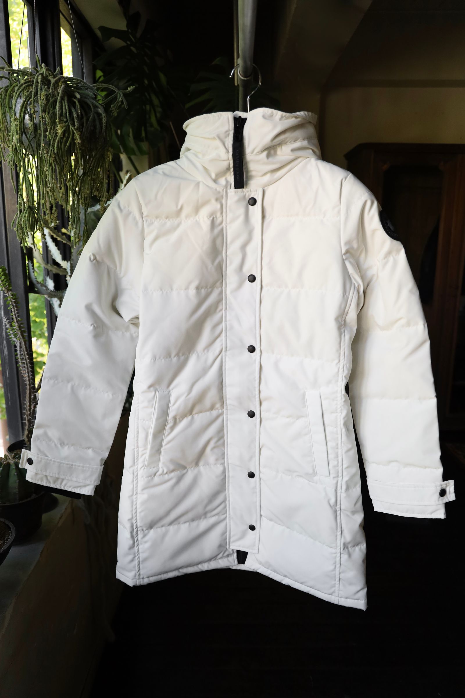 新作 Shelburne Parka White Label ◆カナダグース◆人気 CANADA GOOSE - カナダグースレディース Shelburne Parka Black