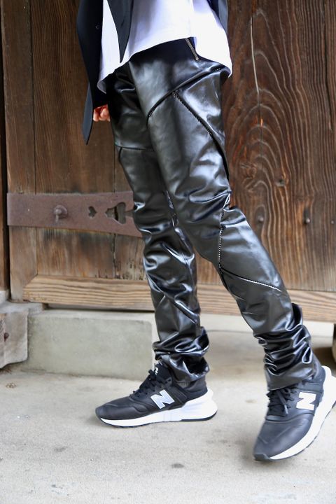 sulvam Grafting pants"BLK"style.2020.7.14.