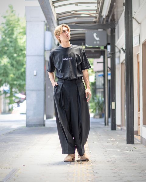COMME des GARCONS HOMME ロゴプリントTシャツ(BLACK) スタイル 8月3日(土)発売！