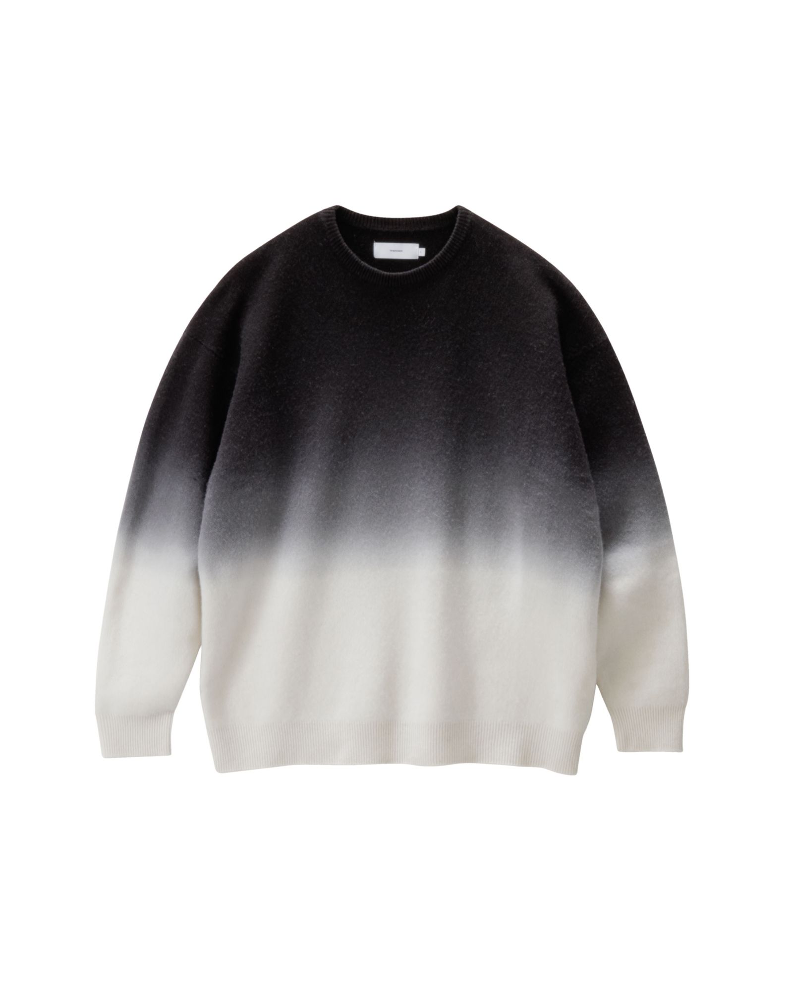 グラフペーパー 25AW Gradient Dyed Crewt Neck Knit(GU253-80492)BLACK☆9月27日(土)発売！