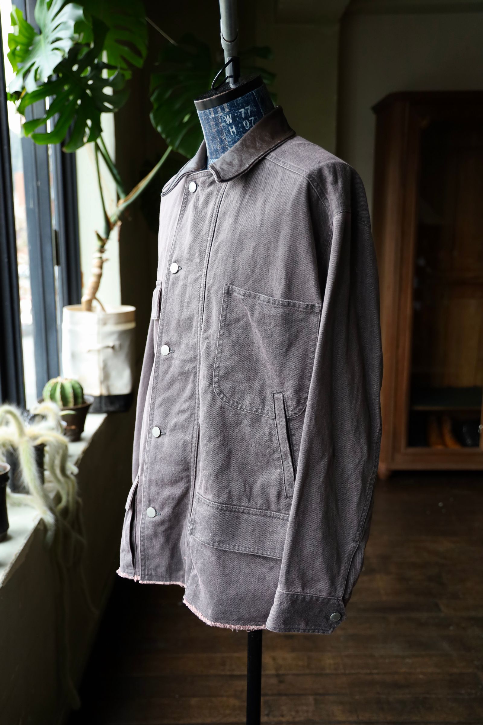 ヨーク25SS カバーオールCOTTON CUT-OFF COVERALL JACKET(YK25SS0925B)DUSTY PINK