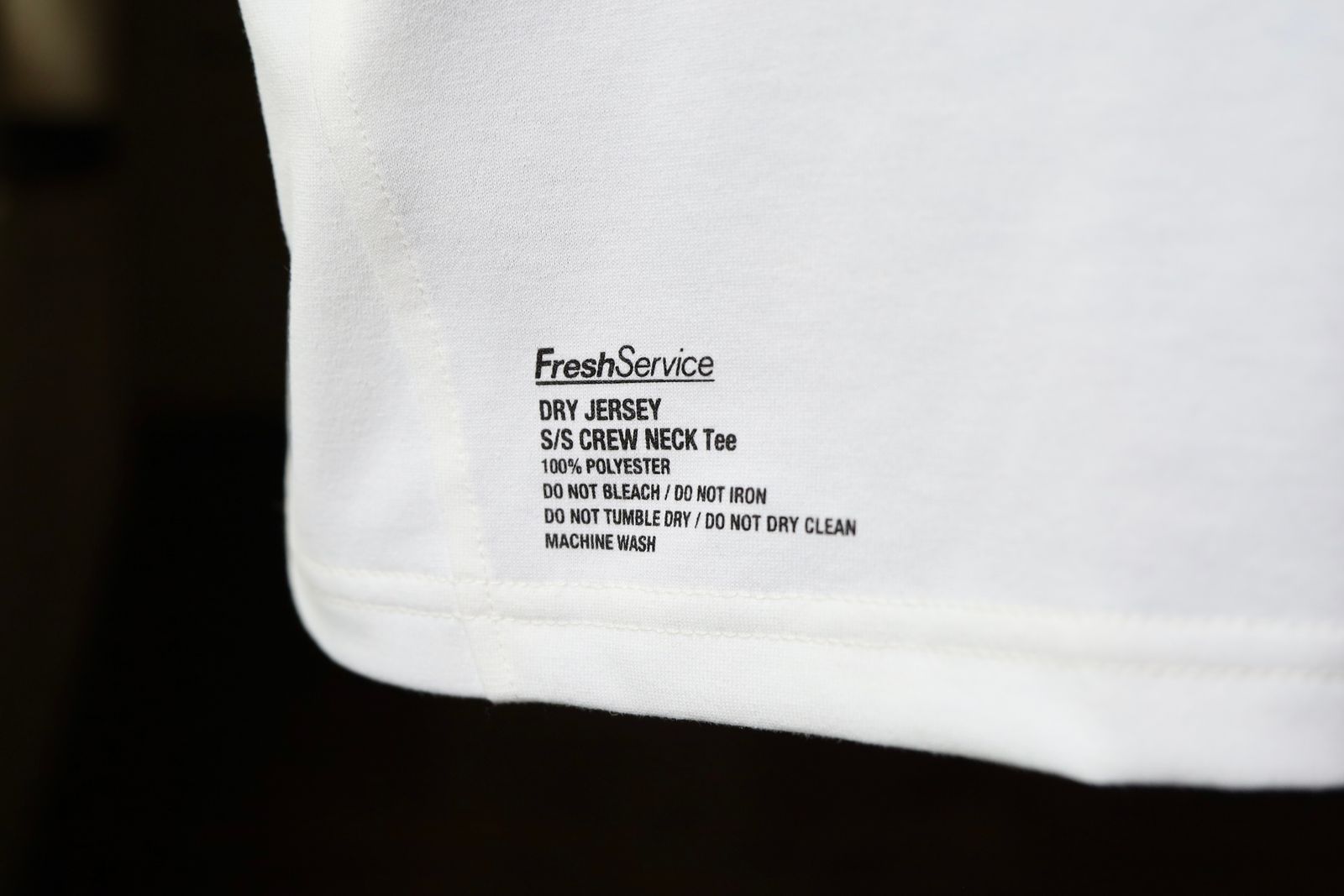 フレッシュサービス DRY JERSEY S/S CREW NECK TEE(FSC253-70083B)WHITE★7月26日(土)発売！