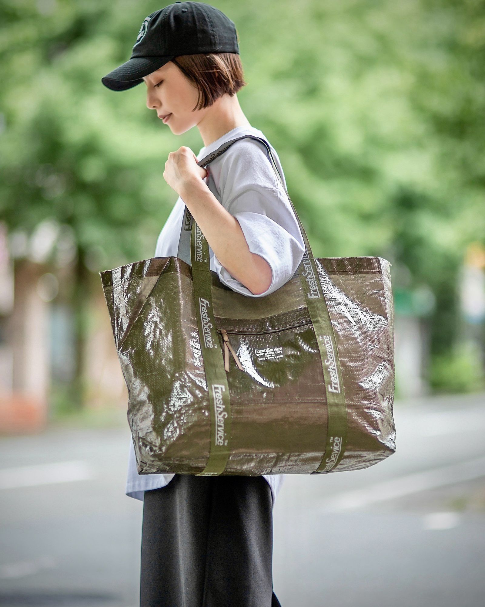 FreshService - フレッシュサービストート TARP LARGE  TOTE(FSP241-90088B)KHAKI☆10月13日(日)再入荷しました！ | mark