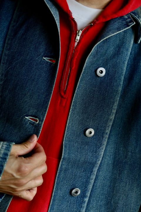 A.PRESSE US Army Vintage Denim Coverallスタイル.2024.8.24.