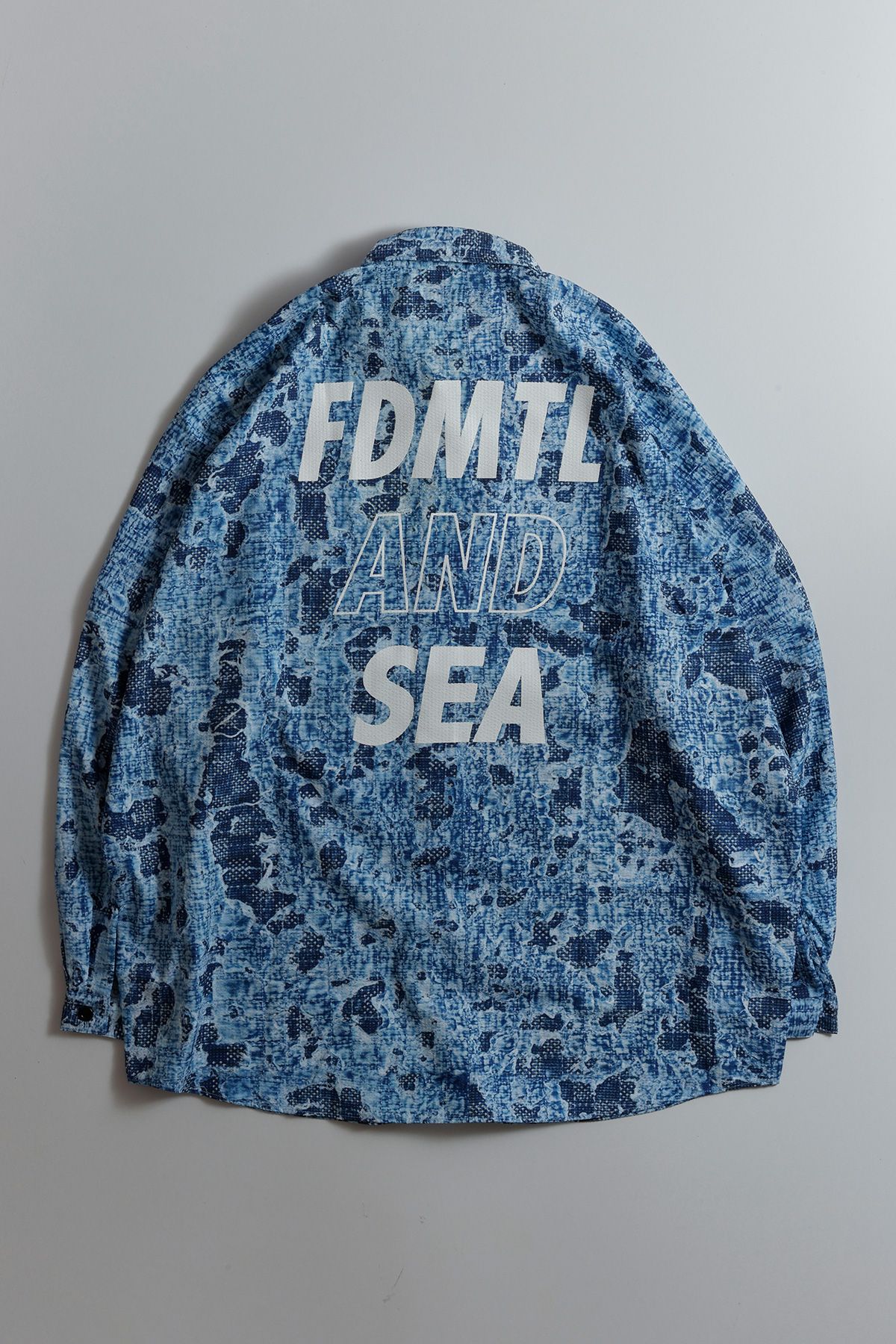 ファンダメンタル シャツ FDMTL×WIND AND SEA"Printed Boro SHIRTS"☆10月5日(土)発売！