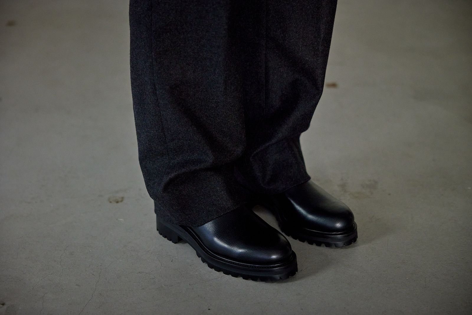 FOOTWORKSフットワークス サイドゴアブーツ WOMENS Side Gore Boots in Grain Leather(F03-0001_W)BLACK☆新作発売！