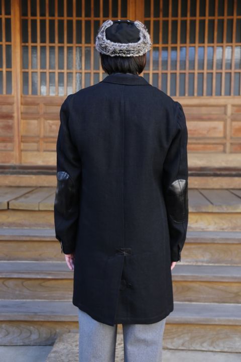 JUNYA WATANABE COMME des GARCONS MAN ウール麻ツイル縮絨×牛革(WF-C401-051) style.2020.11.23.