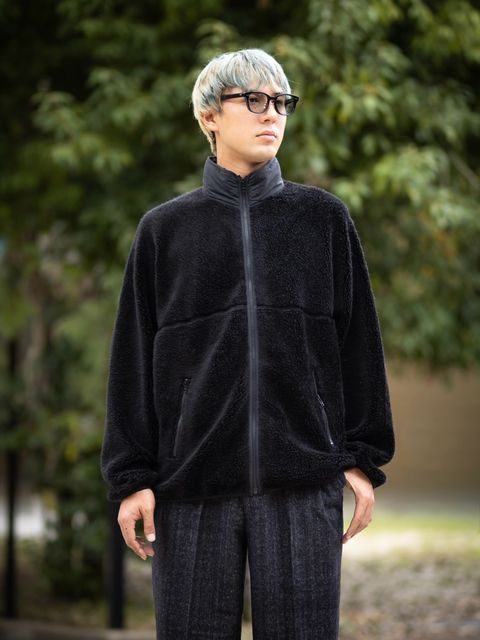 Graphpaper Wool Boa Zip-Up Blouson MARK STYLE