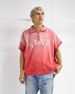 セントマイケル 26SS SAINT HALF ZIP SWEAT(SM-MK8-0000-053)RED☆4月11日(土)発売！