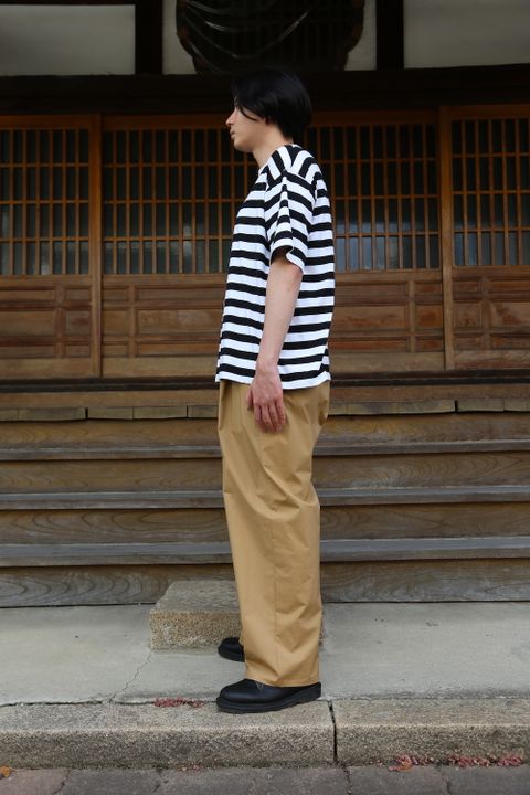 Graphpaper Border S/S Tee(GM203-70144B) style.2021.6.20.
