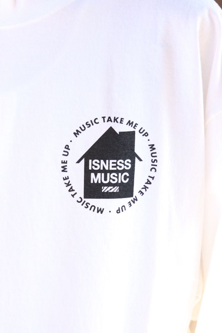 イズネスミュージック 25SS HOUSE MUSIC WILL NEVER DIE T-SHIRT(IMP5_02_H.M.N.DT01)WHITE