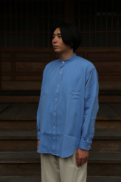 A.PRESSE Band Collar Shirt style.2021.7.19.