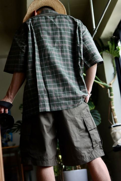 COMME des GARCONS HOMME 22SS リネン綿チェックシャツスタイル.2022.5.6.