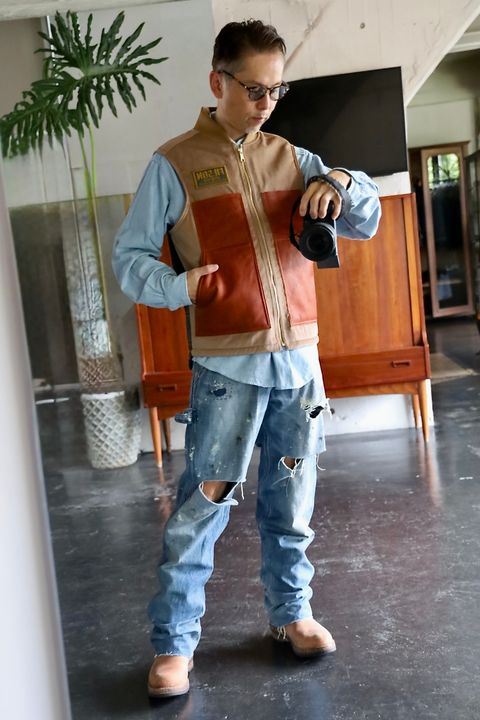 JUNYA WATANABE MAN×FILSON Wネームツイードベストスタイル.2025.9.5.