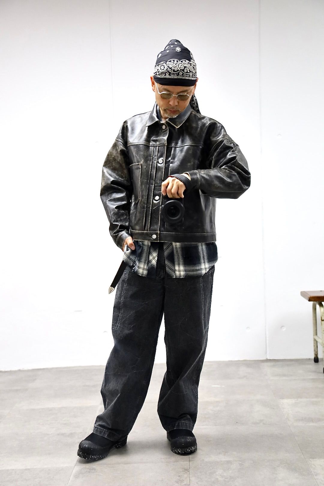 ©SAINT M×××××× セントマイケル 26SS BBJ_LEATHER JACKETスタイル